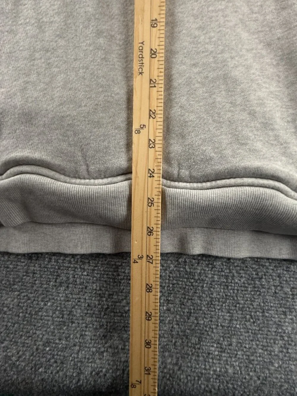 Polo Ralph Lauren Sweater 1/4 Zip XXL Contrast Trim Cotton Acrylic Blend Gray